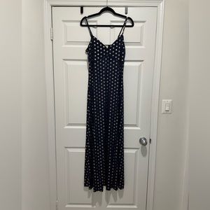 MICHAEL by Michael Kors Blue and Gold Maxi Dress Size M